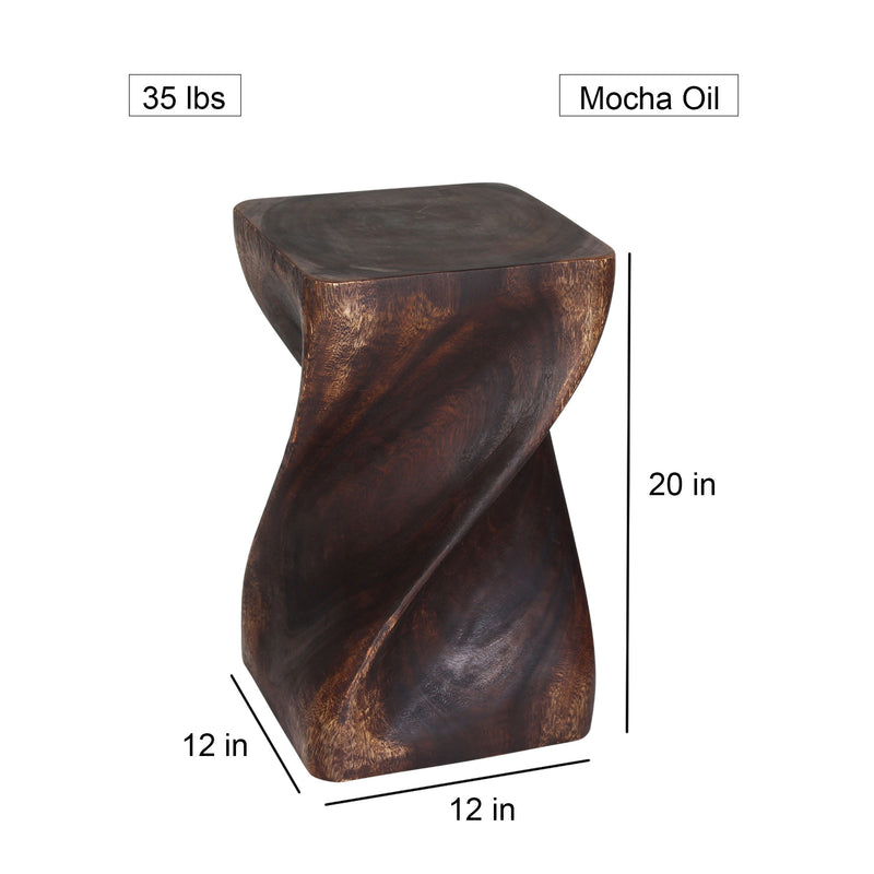 haussmann-big-twist-stool-12-in-sq-x-20-in-h-acacia-wood-livos-mocha-oil-finish