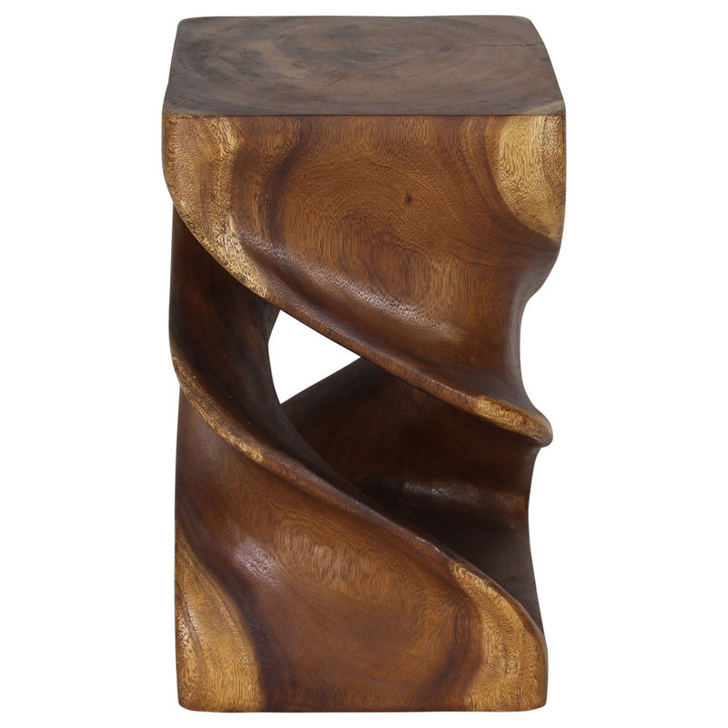 haussmann®-wood-double-twist-stool-table-14-in-sq-x-23-in-h-walnut-oil