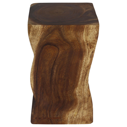 Haussmann® Wood Natural Stool End Table 12 In Sq X 20 In High Walnut Oil