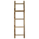 Haussmann Teak Teak Towel Ladder 18 x 64 in Height Adj Shelf Teak Oil