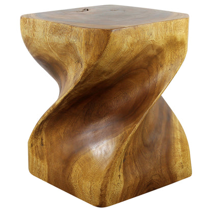 Haussmann® Wood Big Twist Coffee Table 16 in SQ x 20 in High Oak Oil