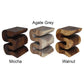 Haussmann Big Wave Solid Wood End Table, 14 x 14 x 20 in - available in Mocha and Walnut
