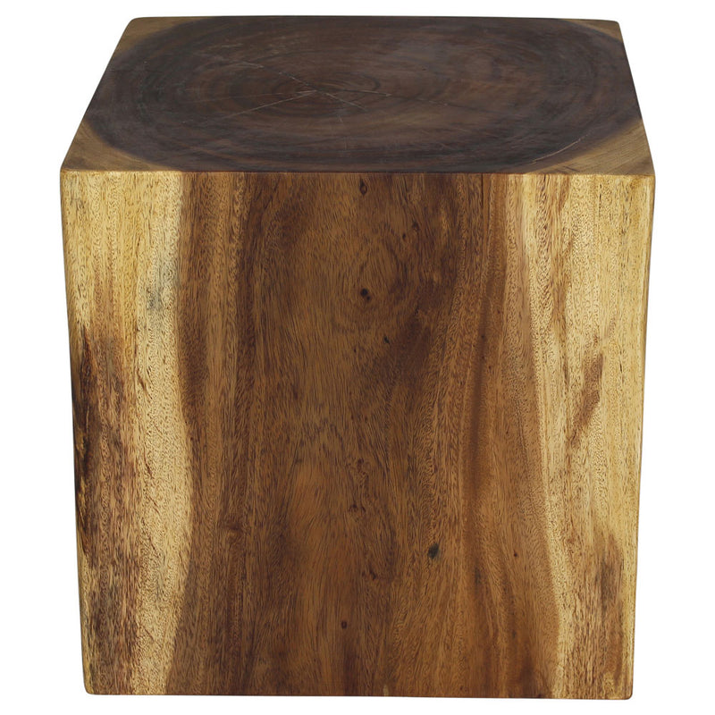 Haussmann® Wood Cube Table 18 in SQ x 18 in High Hollow inside Oak Oil