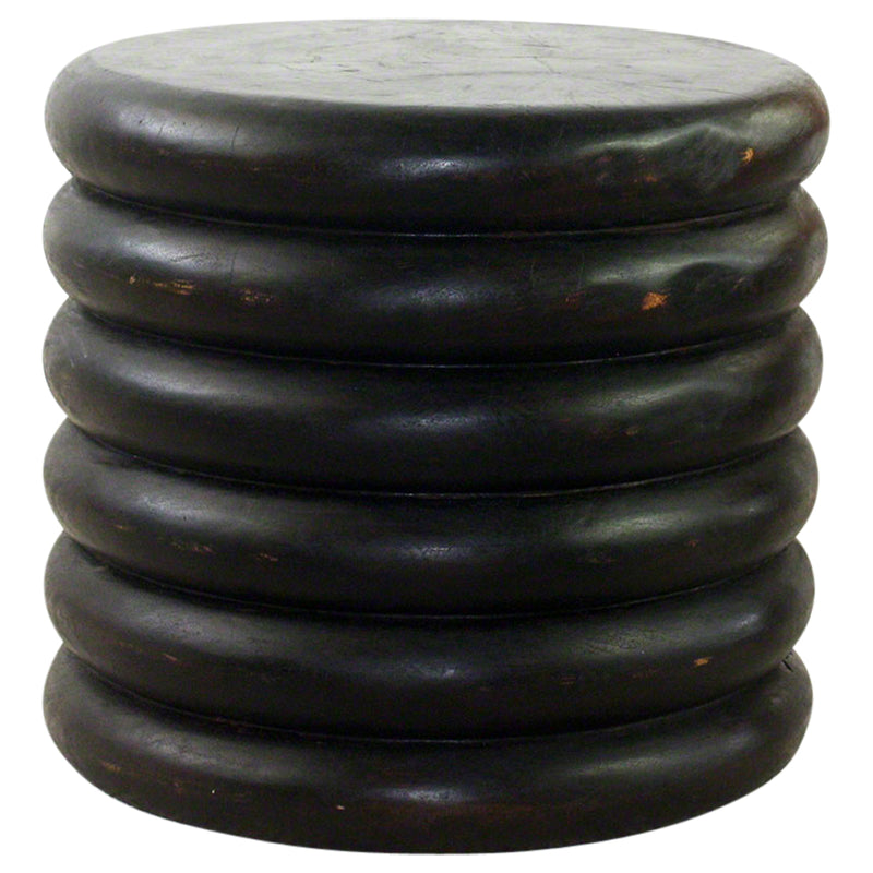 Haussmann® Mango Stacked Rings Table 20 D x 18 in High Mocha Oil