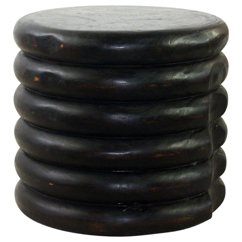 Haussmann® Mango Stacked Rings Table 20 D x 18 in High Mocha Oil