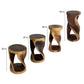 Haussmann Round Twist Solid Wood End Table, 14 in dia - dimension diagram, available in 20/23/26/30 in H