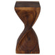 Haussmann Original Twist Solid Wood End Table - 12 x 12 x 24 in - Walnut