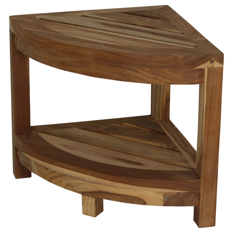 Haussmann® Teak Teak Corner Table 15.5 W x 15.5 D x 16 in H Teak Oil