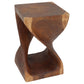 Haussmann Original Twist Solid Wood End Table - 15 x 15 x 23 in - Cherry