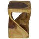 Haussmann Original Twist Pedestal Side Table, Oak, 12 x 12 x 18 in H