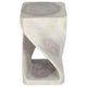Haussmann Original Twist Pedestal Side Table, Grey, 12 x 12 x 20 in H