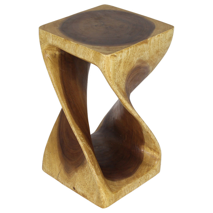 Haussmann® Original Wood Twist Stool 12 X 12 X 20 In High Oak Oil ...