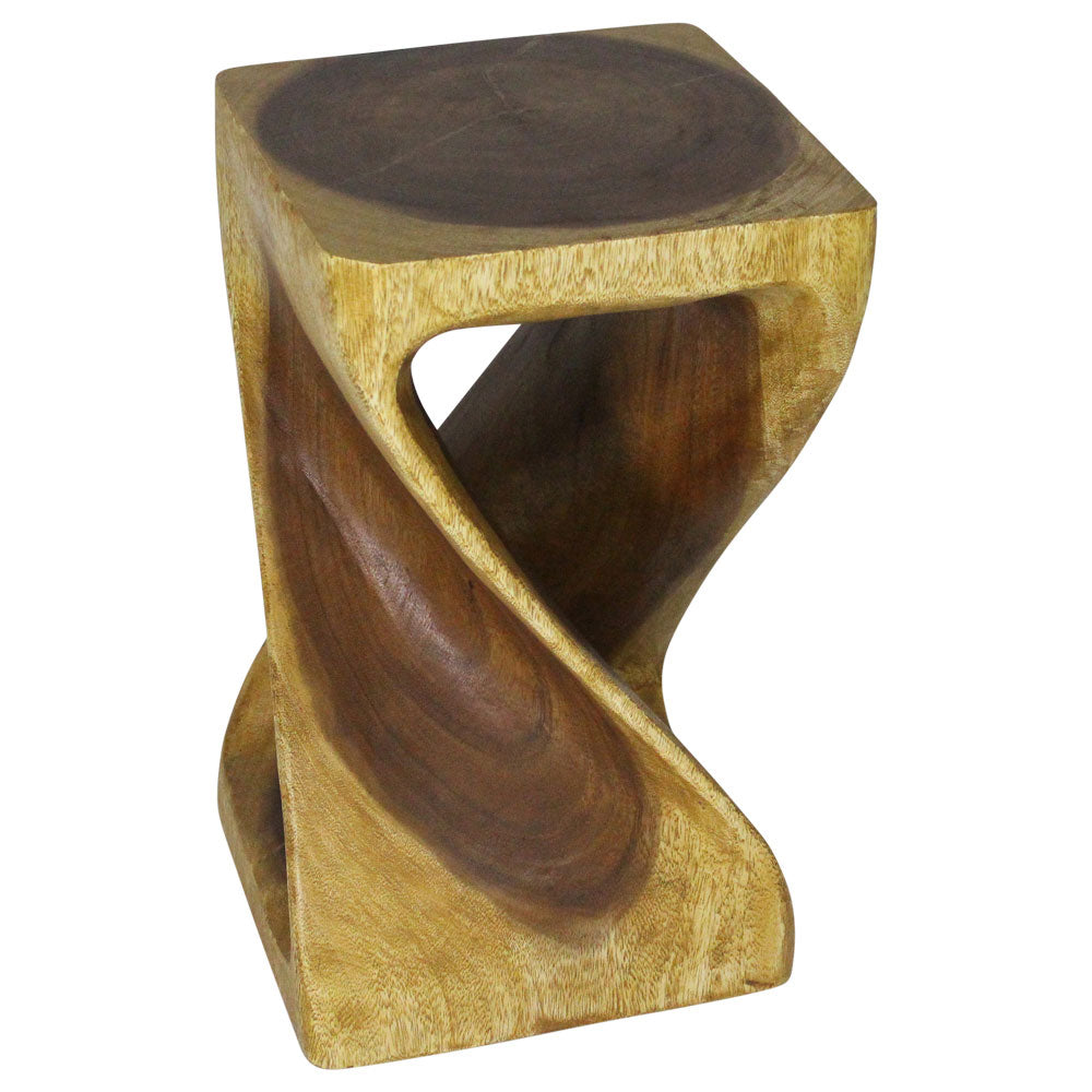 Haussmann® Original Wood Twist Stool 12 X 12 X 20 In High Oak Oil