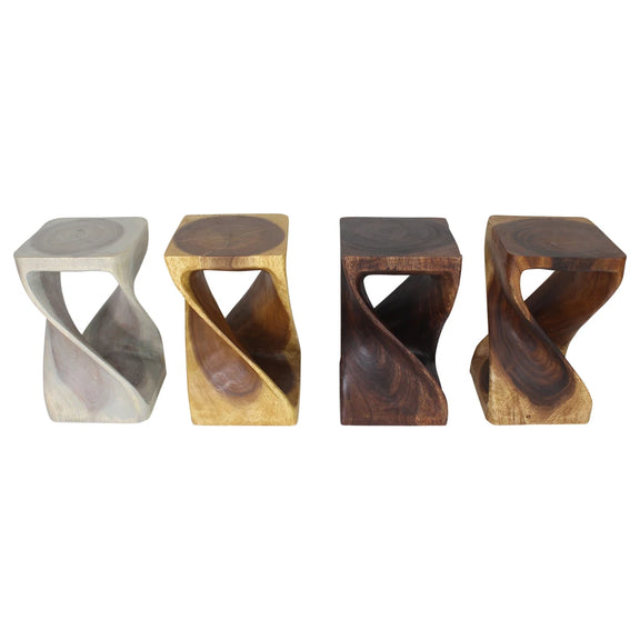 Haussmann Original Twist 20 inch end tables — available finish colors together