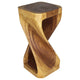 Haussmann® Original Wood Twist Stool 14 X 14 X 30 In High Walnut Oil