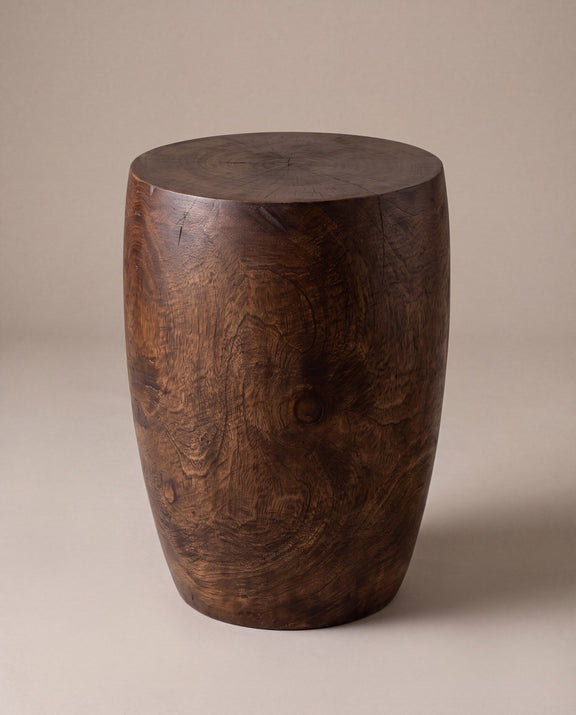 Merlot end table, mocha, studio hero