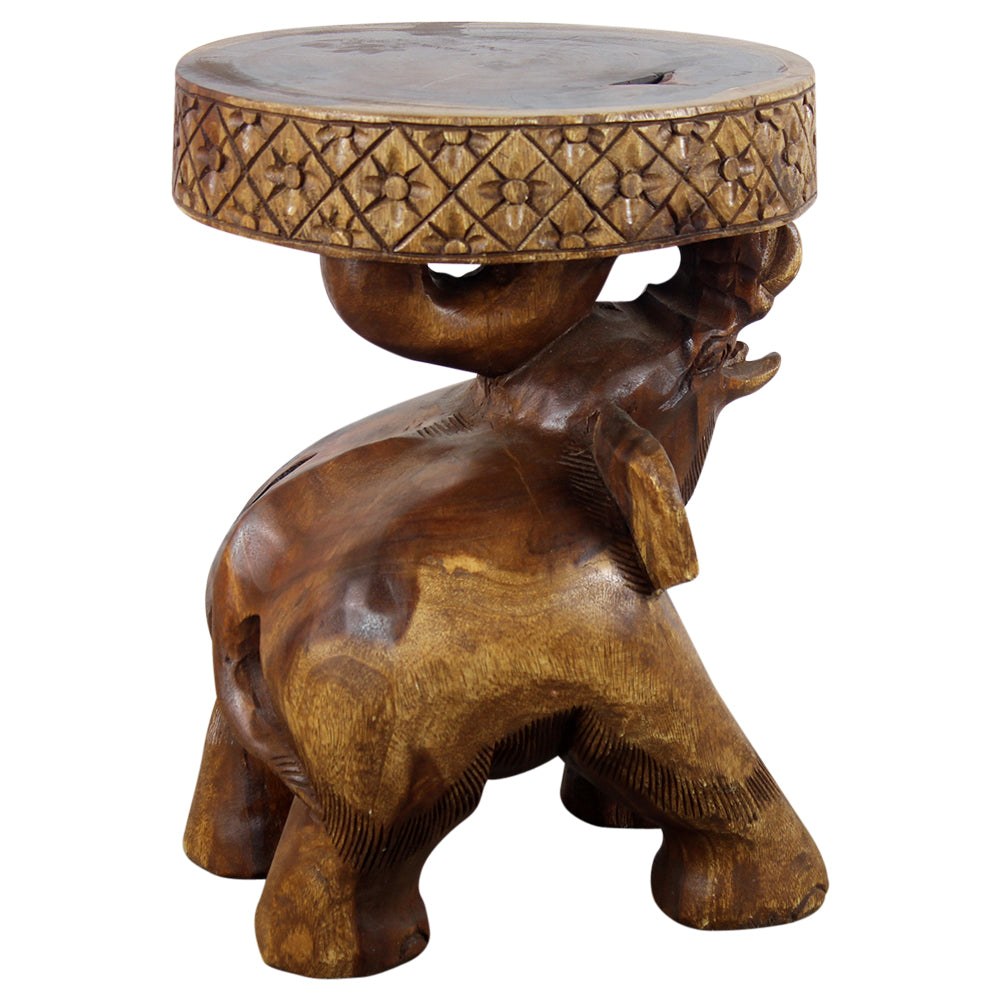 Haussmann® Wood Chang End Table 15 D x 20 inch High Walnut Oil