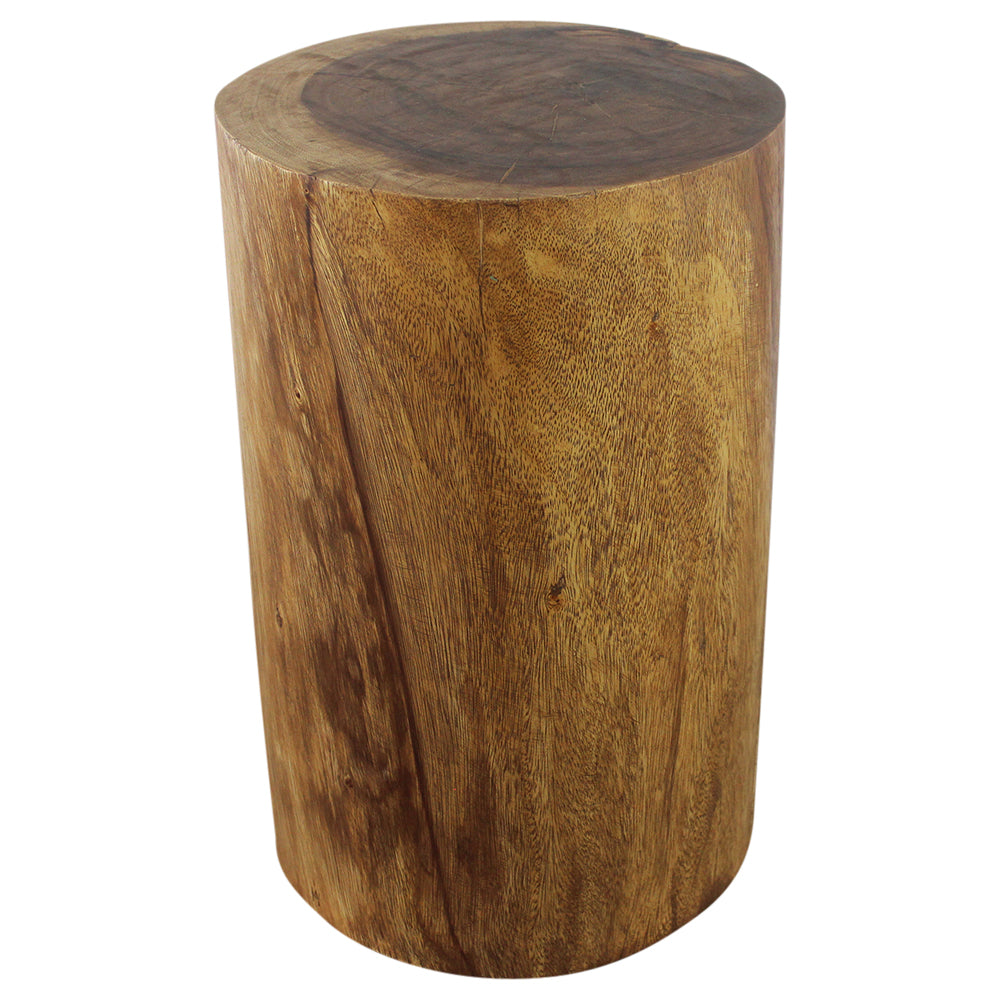 Haussmann® Wood Stump Stool or Stand 11-14 in DIA x 22 in H Walnut Oil