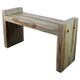 Haussmann® Teak Block Bench 36 x 12.5 x 20.5 inch High KD Grey Oil