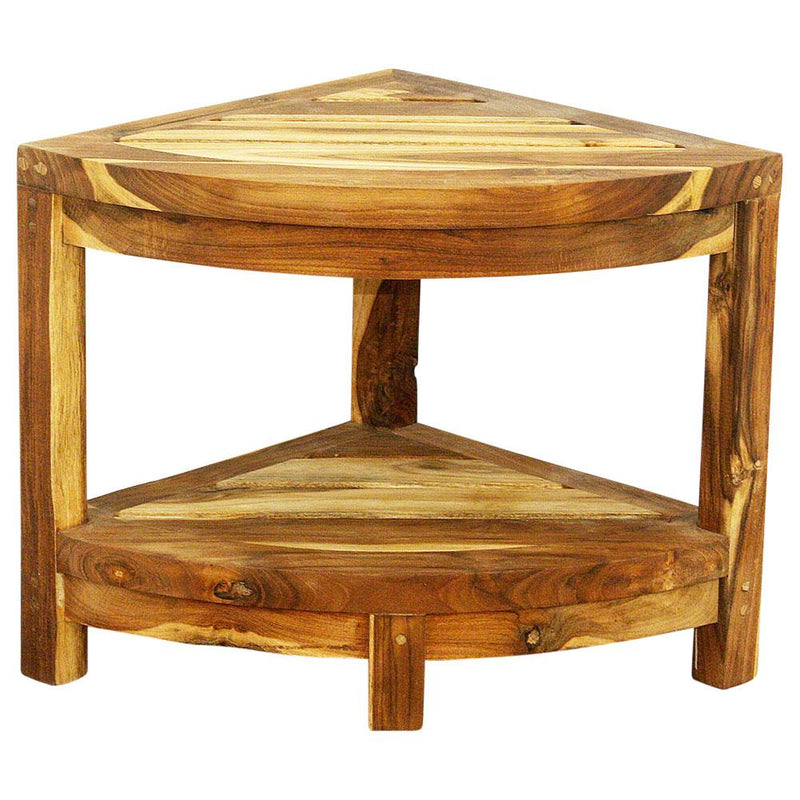 Haussmann® Teak Teak Corner Table 15.5 W x 15.5 D x 16 in H Teak Oil