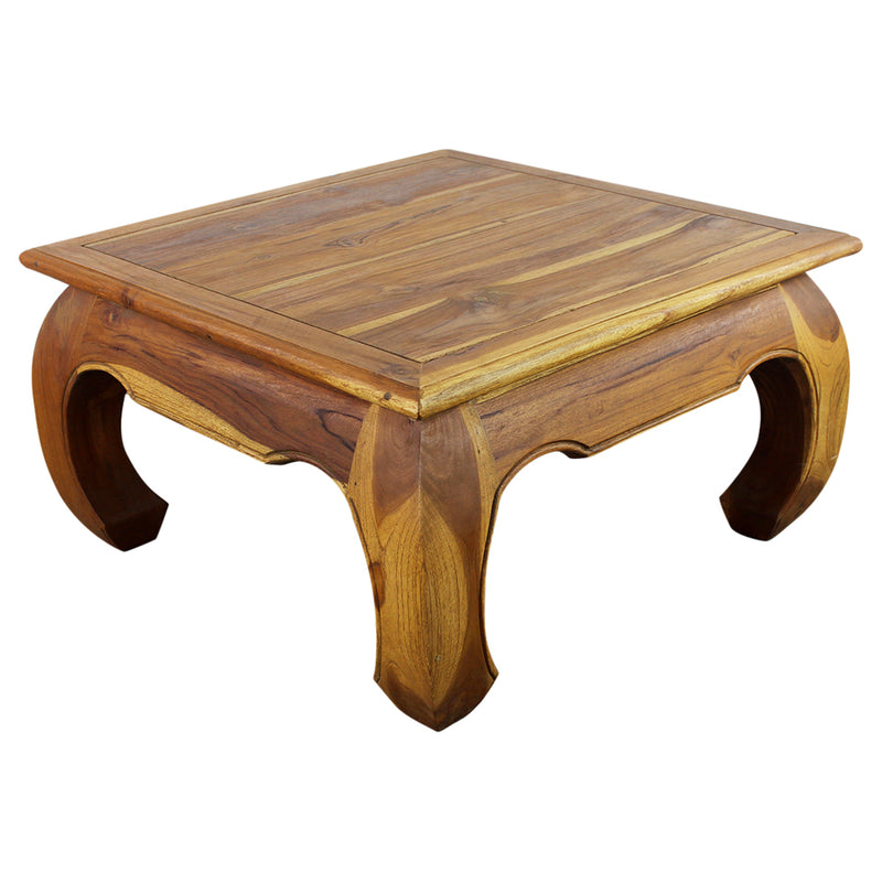 Haussmann® Teak Thai Opium Table 29 x 29 x 16 inch High Oak Oil