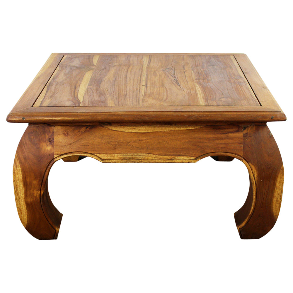 Haussmann Teak Thai Opium Table 29 x 29 x 16 inch High Oak Oil