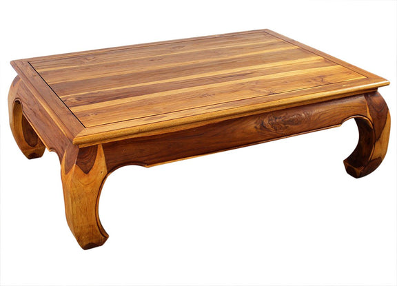 Haussmann® Teak Thai Opium Table 32 x 47 x 16 inch High Oak Oil - Haussmann Inc