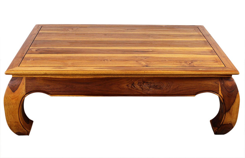 Haussmann® Teak Thai Opium Table 32 x 47 x 16 inch High Oak Oil - Haussmann Inc