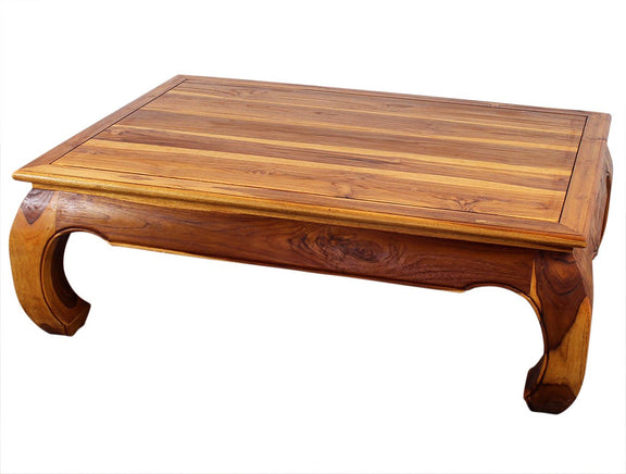 Haussmann® Teak Thai Opium Table 32 x 47 x 16 inch High Oak Oil - Haussmann Inc