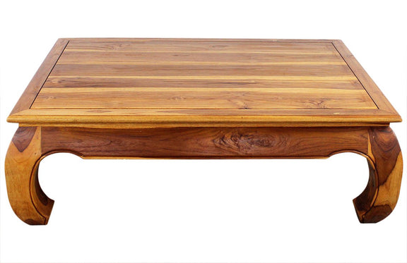 Haussmann® Teak Thai Opium Table 32 x 47 x 16 inch High Oak Oil - Haussmann Inc