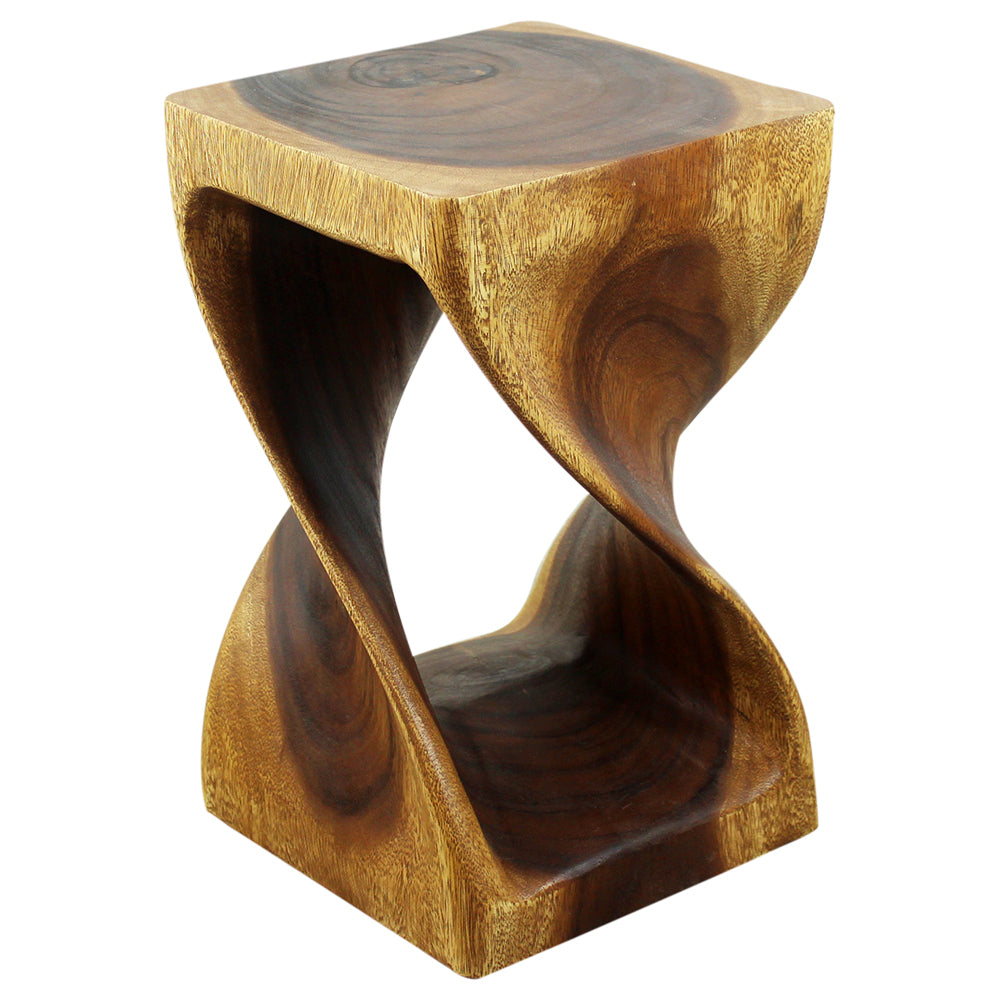 Haussmann® Original Wood Twist Stool 10 X 10 X 16 In High Walnut Oil - Haussmann Inc