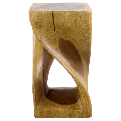 Haussmann® Original Wood Twist Stool 10 X 10 X 18 In High Oak Oil