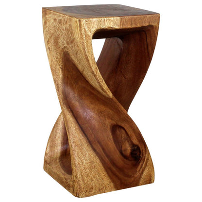 Haussmann® Original Wood Twist Stool 12 X 12 X 23 In High Walnut Oil - Haussmann Inc