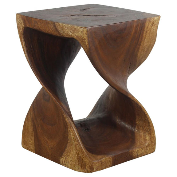 Haussmann® Original Wood Twist Stool 14 X 14 X 20 In High Walnut Oil - Haussmann Inc