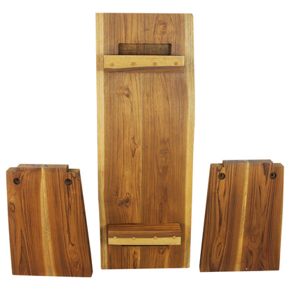 Haussmann® Teak Spa Bench 36 x 13 x 18 in H KD Oak Oak Oil